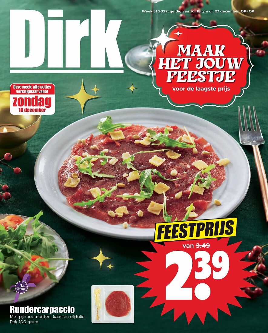 Dirk Kerst Folder 18.12.2022 - 27.12.2022 - aanbiedingen week 51