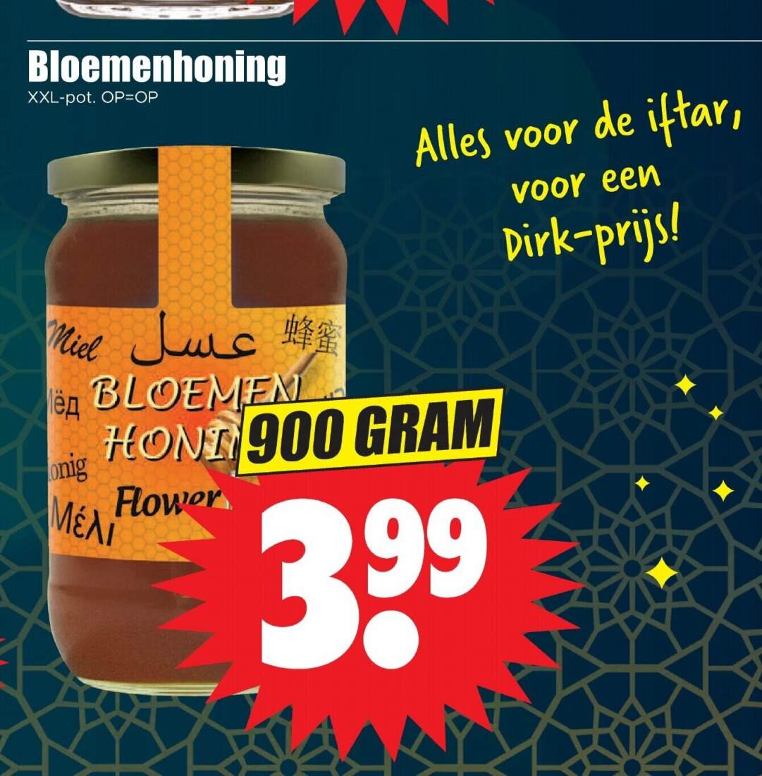 Aanbiedingen Bloemenhoning 900 gram voor  tegen de beste prijs