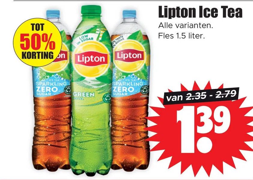 Aanbiedingen Lipton ice tea voor  tegen de beste prijs