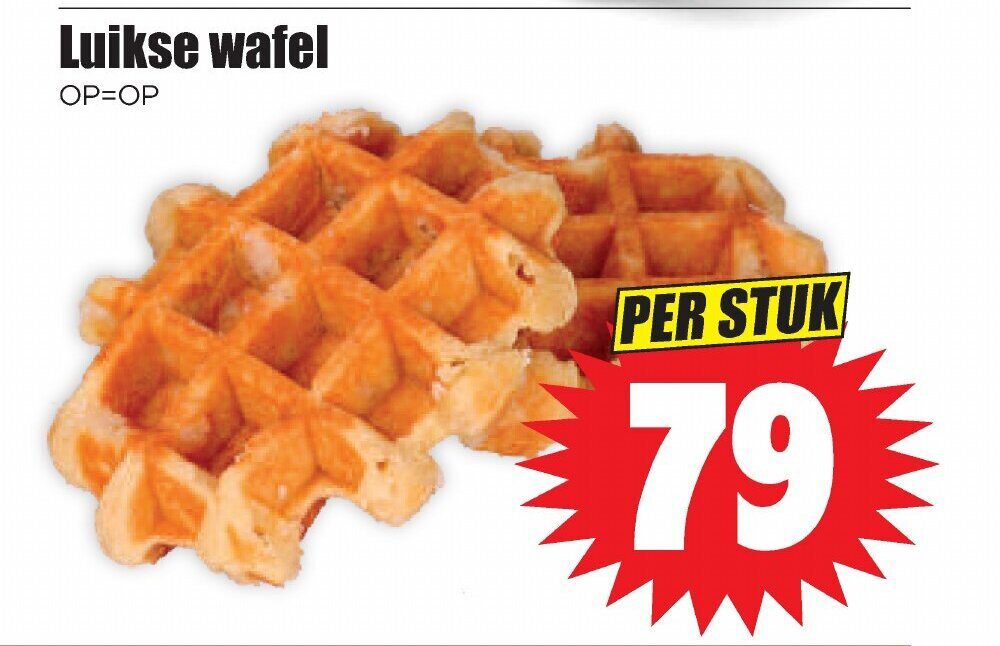 Aanbiedingen Luikse wafel voor  tegen de beste prijs