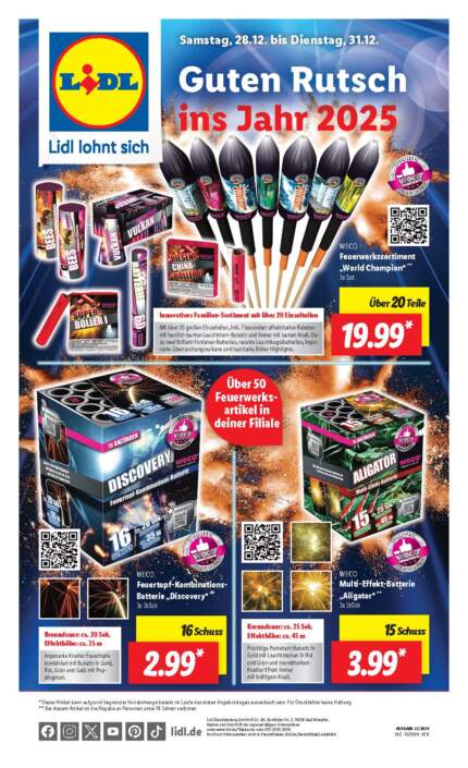 Lidl Duitsland Vuurwerk 20242025 - DE - vanaf 28 december 2024