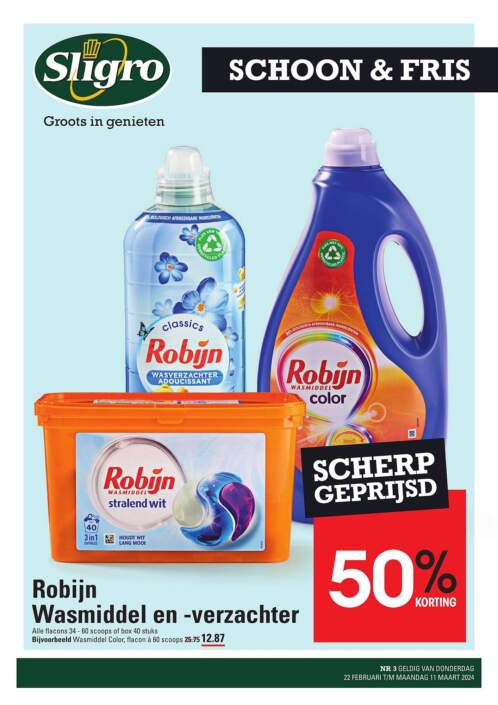 Sligro Schoon Fris Folder 22.02.2024 - 11.03.2024