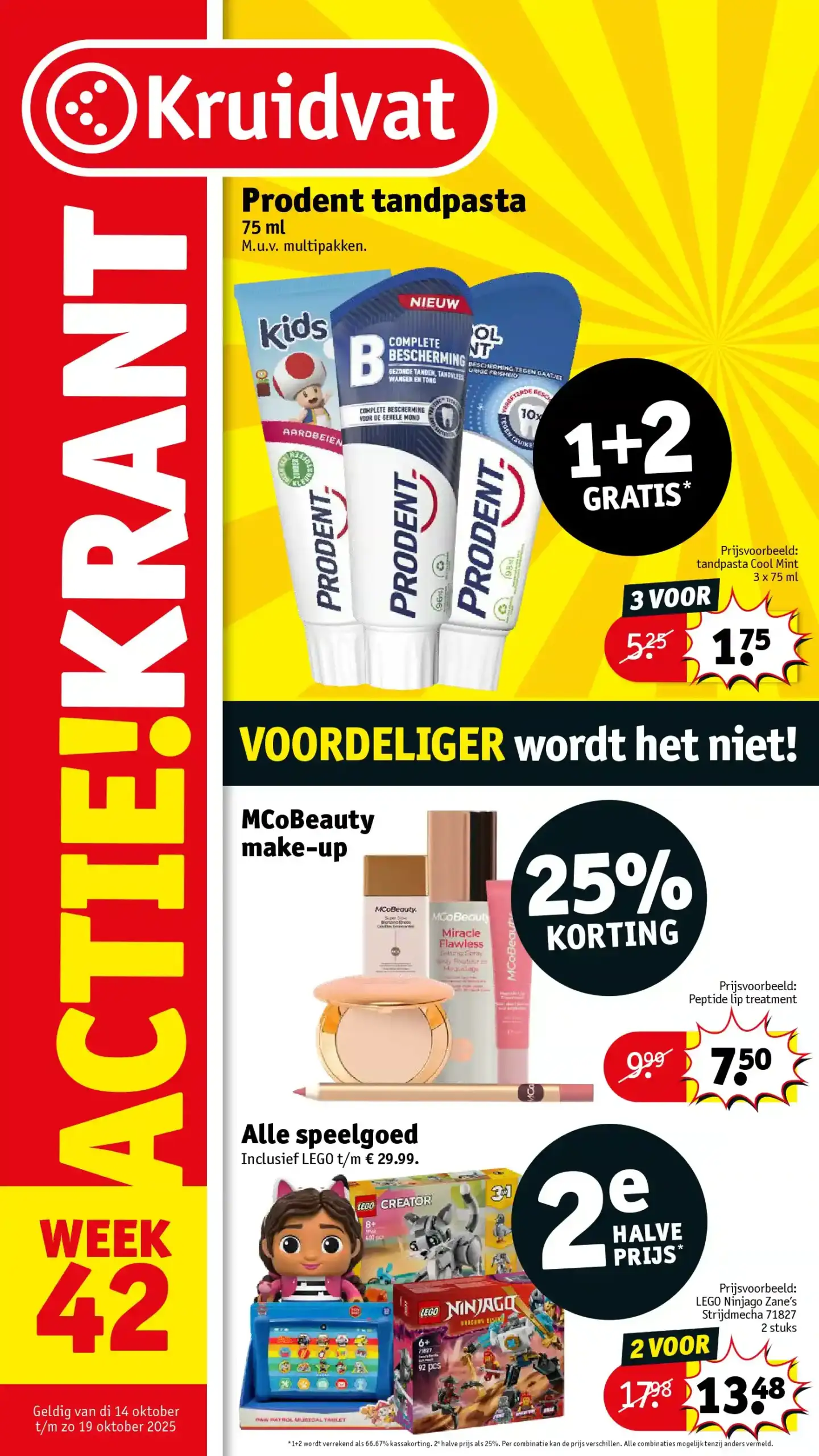 Kruidvat Folder Week 42 - 14.10.2025 - 19.10.2025