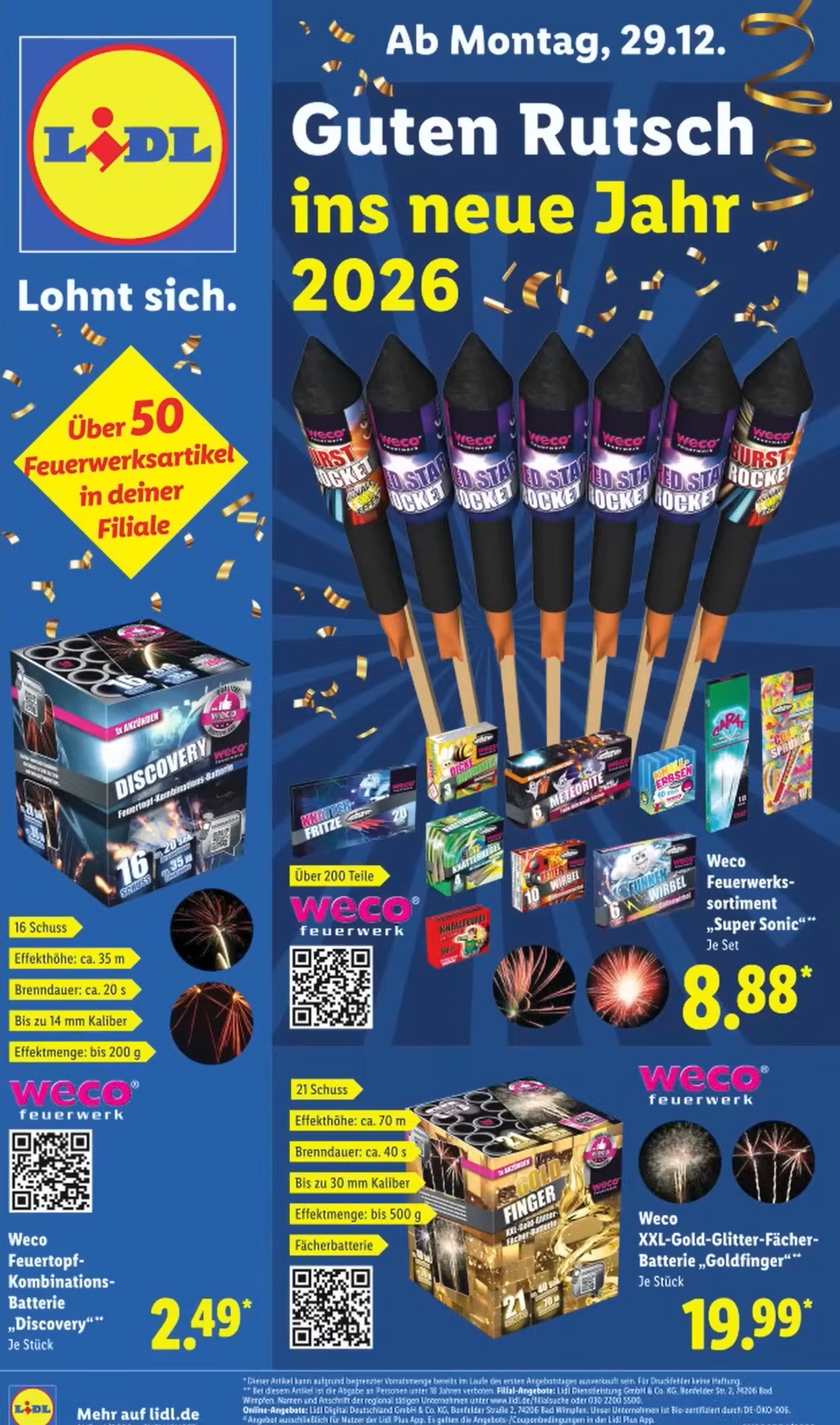 Lidl Duitsland Vuurwerk 2025/2026 - DE - vanaf 28 december 2025