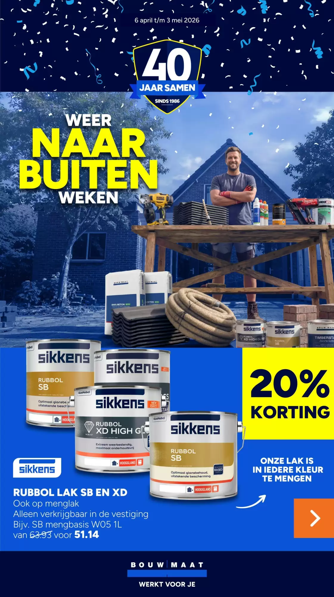 Bouwmaat Folder Week 15 – 06.04.2026 – 04.05.2026