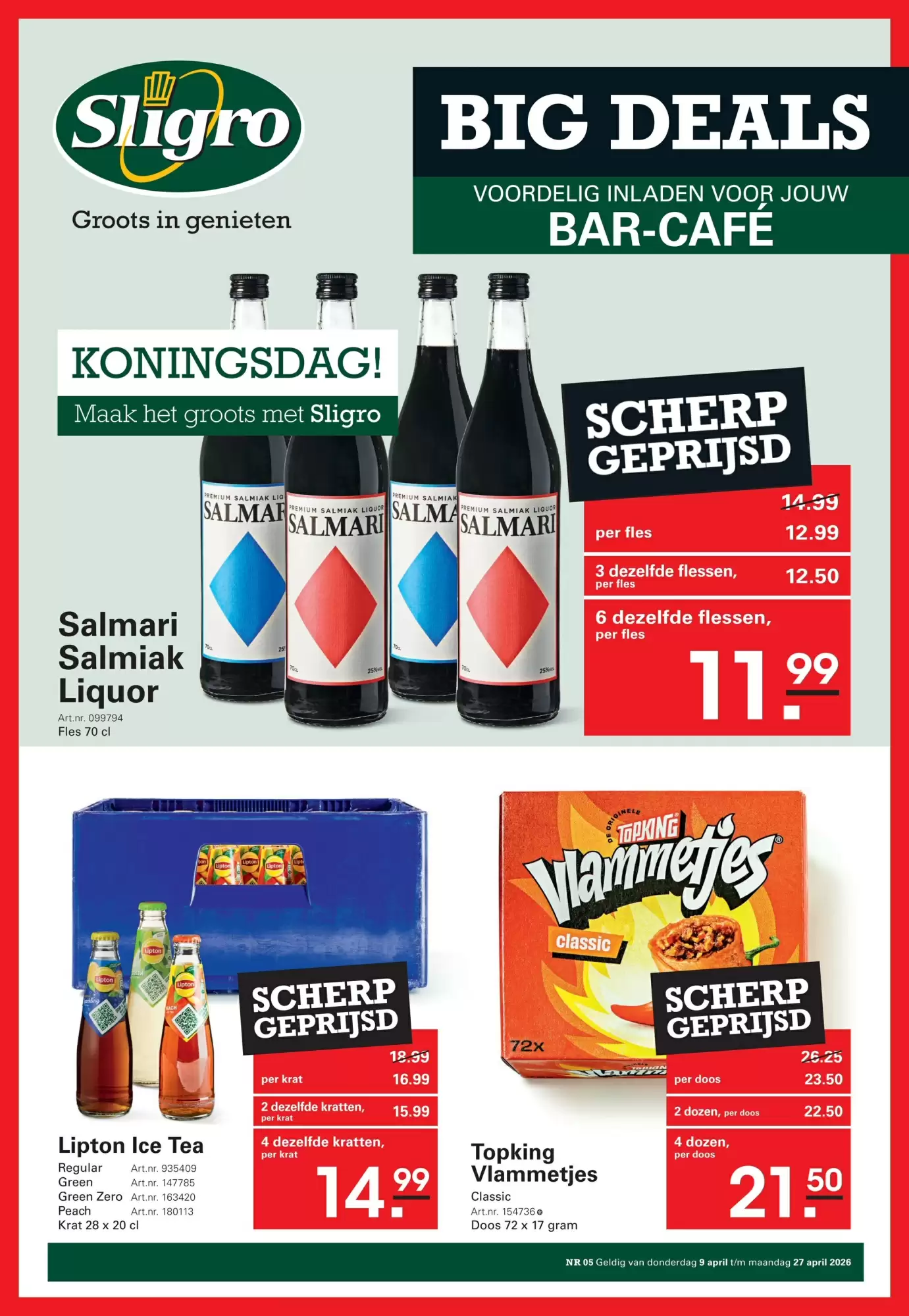 Sligro Folder Week 15 – 09.04.2026 – 27.04.2026