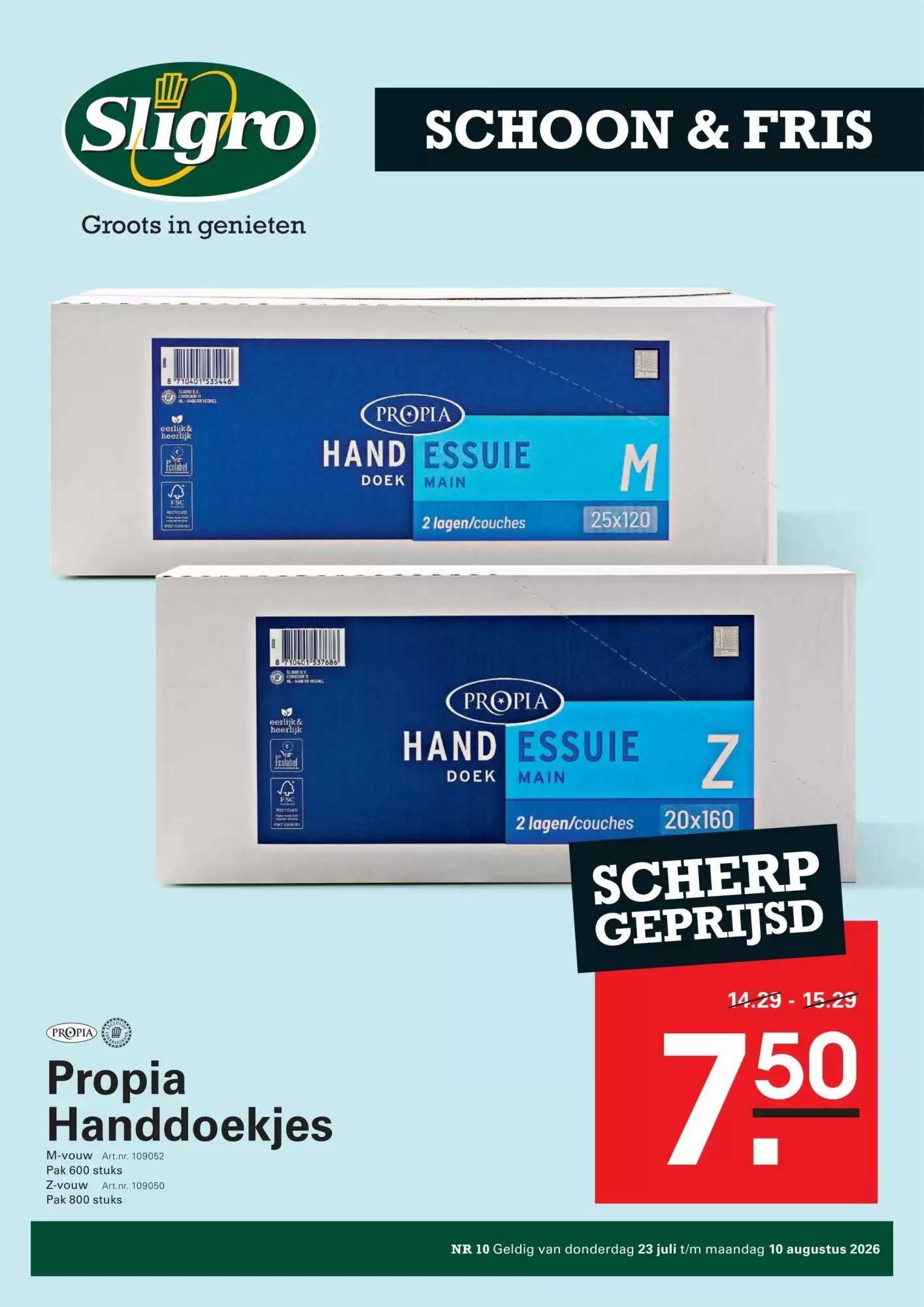 Sligro Folder Week 30 – 23.07.2026 – 10.08.2026