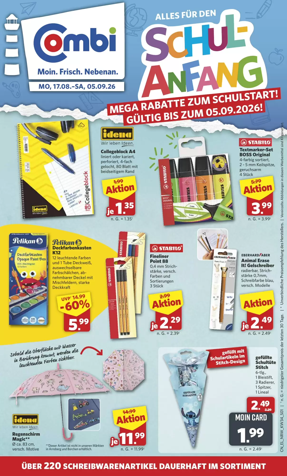 Combi Folder Week 34 – 17.08.2026 – 23.08.2026