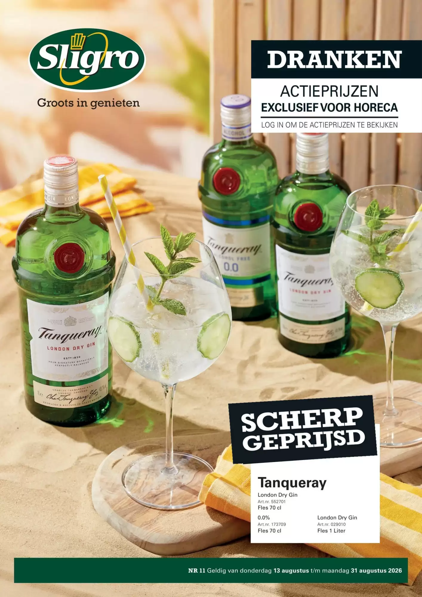 Sligro Folder Week 33 – 13.08.2026 – 31.08.2026