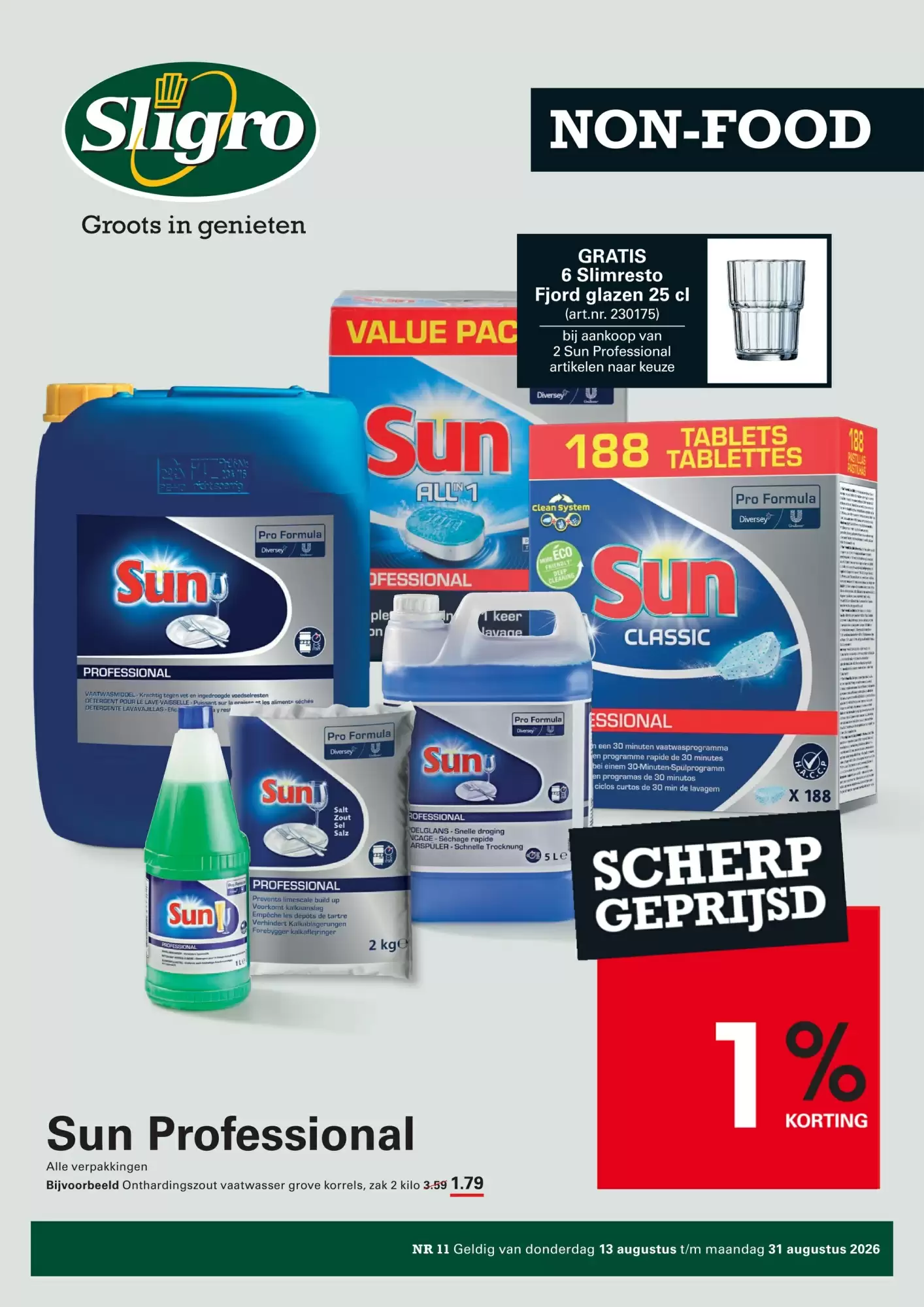 Sligro Folder Week 33 – 13.08.2026 – 31.08.2026