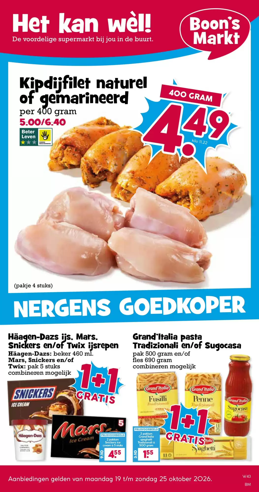 Boon's Markt Folder Week 43 – 19.10.2026 – 25.10.2026