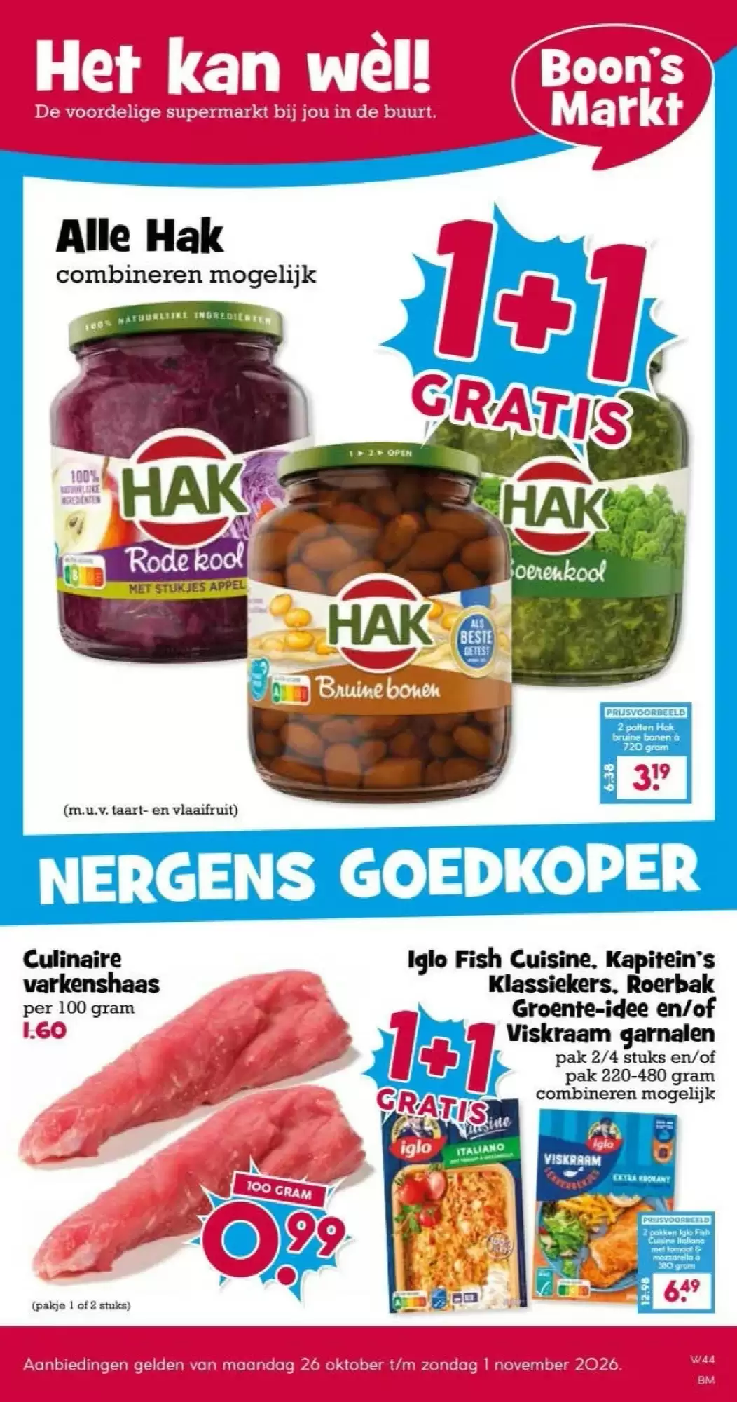 Boon's Markt Folder Week 44 – 26.10.2026 – 01.11.2026