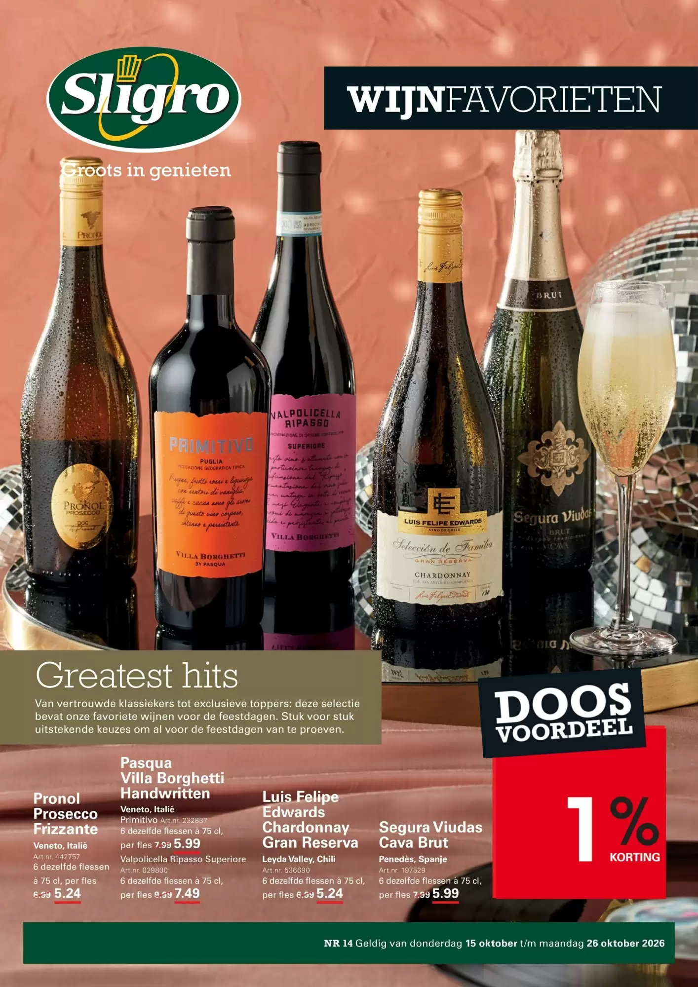 Sligro Folder Week 42 – 15.10.2026 – 26.10.2026